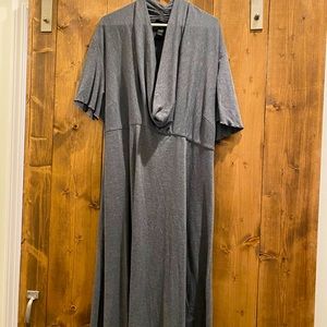 Lane Bryant cowl neck gray plus sized dress